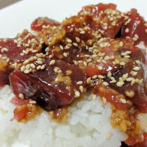 マグロの醤油麹漬け丼